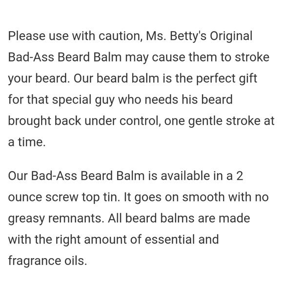 BAD-ASS BEARD BALM - Picture 6 of 15